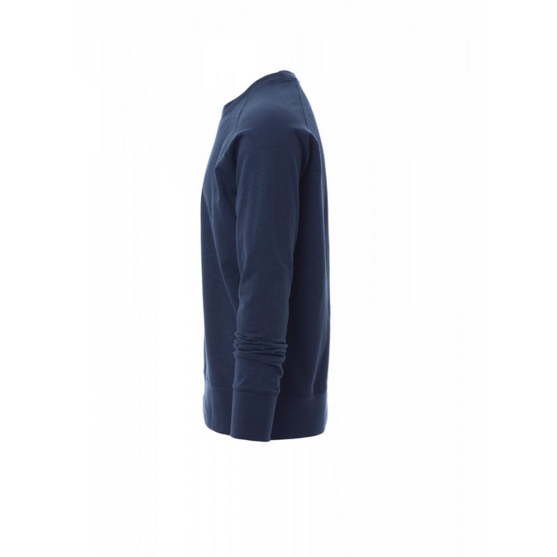 Carica immagine in Galleria Viewer, Felpa TAGLIA-L Girocollo French Terry Manica Raglan Payper Malibu+ Blu Denim Outlet
