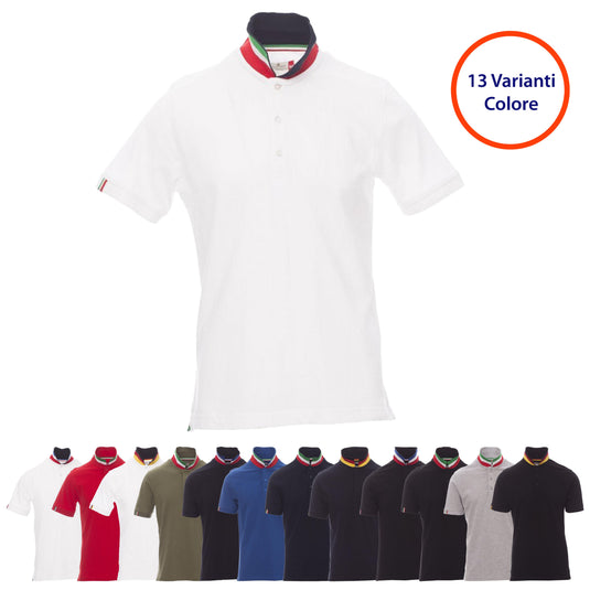Polo Colletto Bandiera Tricolore Payper Nation
