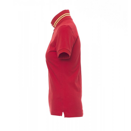 Polo Donna TAGLIA-S Fashion Payper Nautic Lady Passion Red/Bianco-Giallo Fluo Outlet
