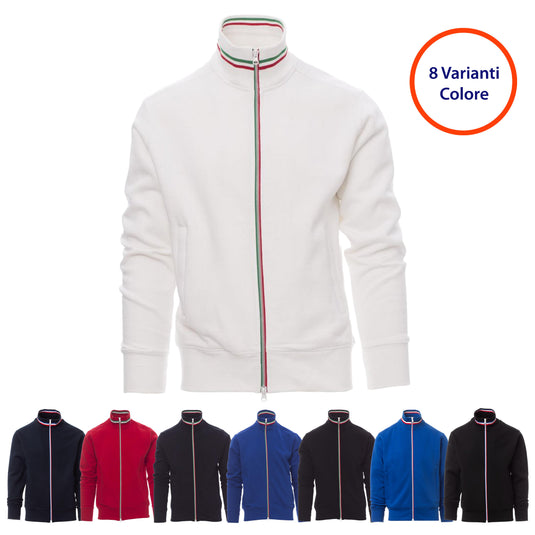 Felpa Zip Intera Tricolore Payper Nazionale