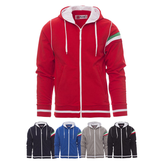 Felpa Dry-Tech con Cappuccio Tricolore Payper Nevada