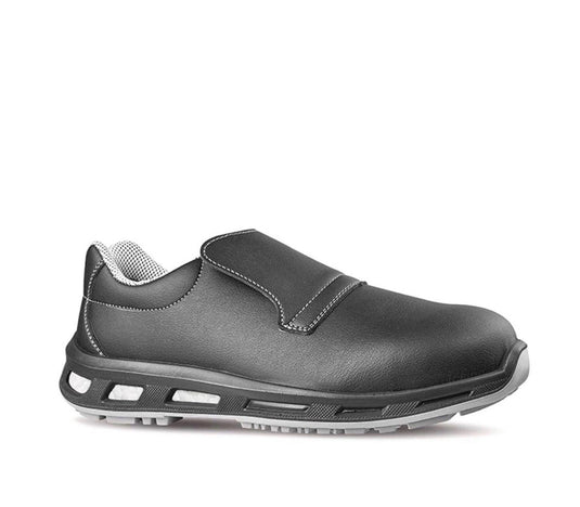 Scarpe antinfortunistiche senza lacci leggere metal free S2 U-Power Noir