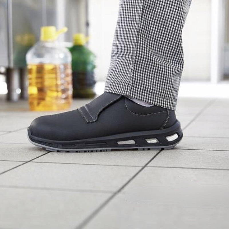 Carica immagine in Galleria Viewer, Scarpe antinfortunistiche senza lacci leggere metal free S2 U-Power Noir
