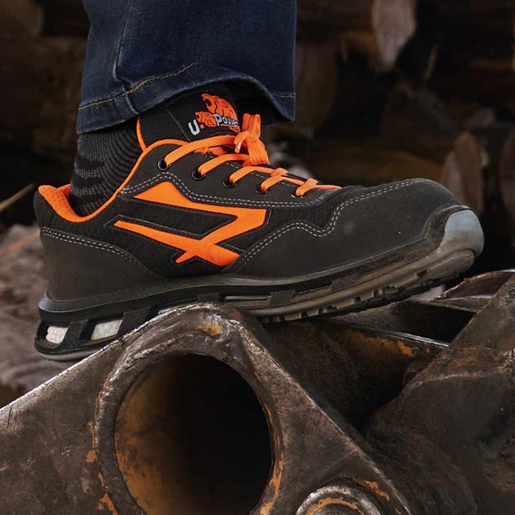 Carica immagine in Galleria Viewer, Scarpe antinfortunistiche basse leggere traspiranti S1PS U-Power Orange
