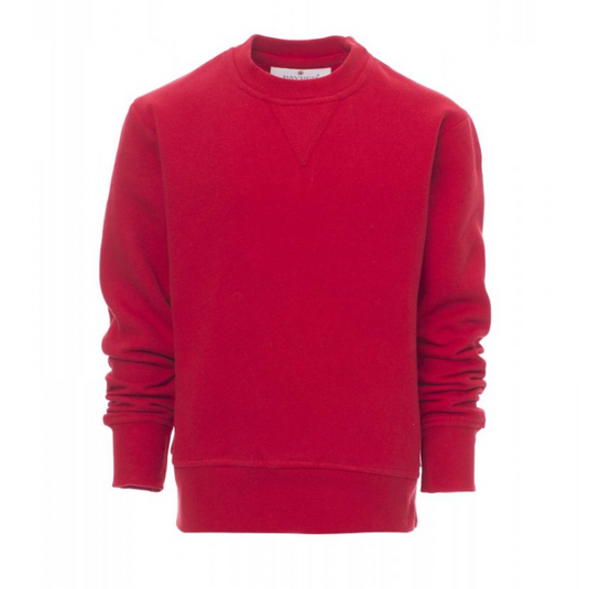 Felpa Bambino Girocollo TAGLIA-11/12 Anni Cotone Garzata Payper Orlando Kids Rosso Outlet