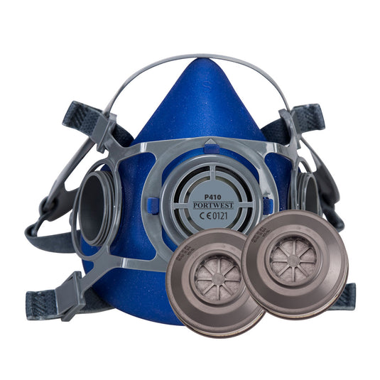 Kit Semimaschera Portwest P418 ABEK1P3 Riutilizzabile con Filtri P970
