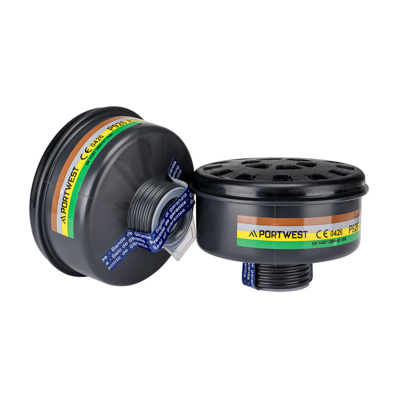 Carica immagine in Galleria Viewer, 4 Pezzi Filtro Gas ABEK2 Portwest P926 con Attacco DIN Universale
