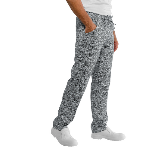 Pantalaccio Unisex Isacco con Laccio Elastico per Uso Sanitario e Cucina