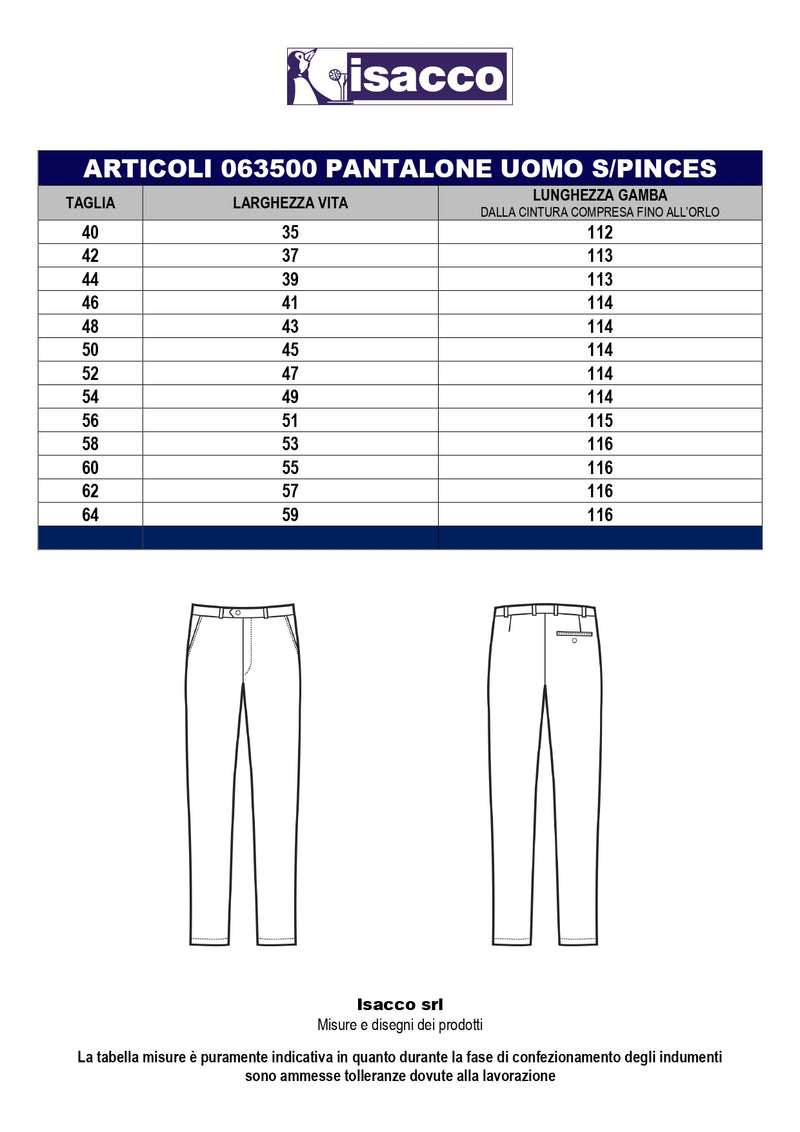 Carica immagine in Galleria Viewer, Pantalone Senza Pinces Isacco Elegante da Sala e Ristorazione
