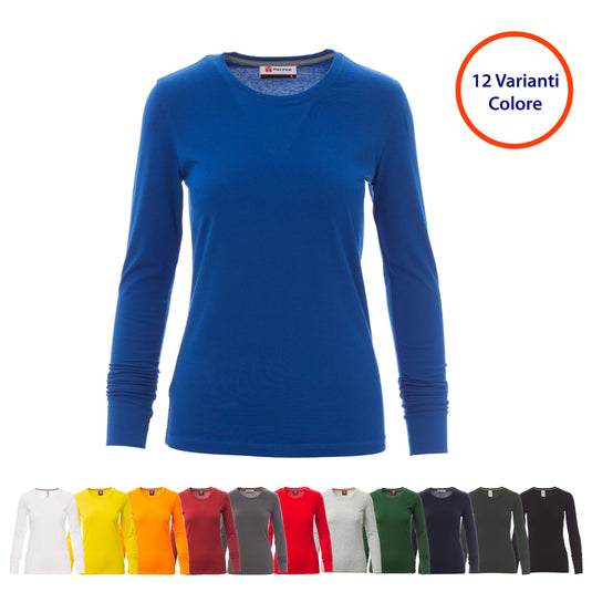 T-Shirt Donna Manica Lunga Personalizzabile Payper Pineta Lady