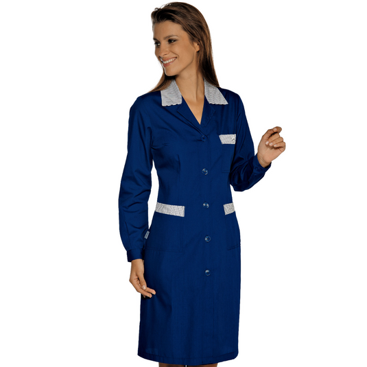 Camice Donna Manica Lunga Con Inserti a Contrasto Positano Isacco