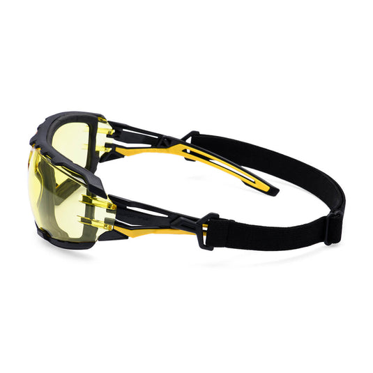 Occhiali Protettivi Panoramici Antifog Antigraffio con Elastico Portwest PR02