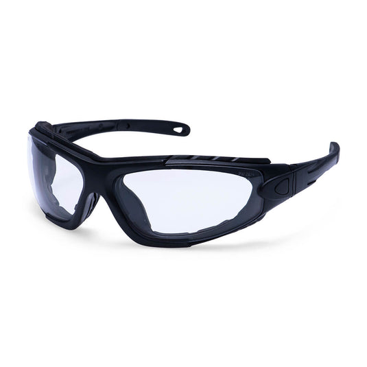 Occhiali Protettivi Panoramici Antifog Antigraffio con Schiuma ed Elastico Portwest PW11 Levo