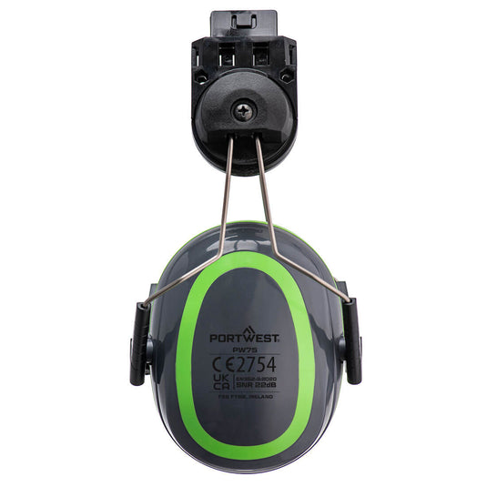 Cuffie Antirumore Portwest PW75 da Elmetto SNR 22 dB Clip-On