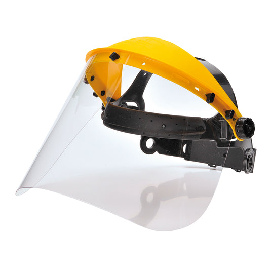 Visiera Protettiva Trasparente con Calotta Antiurto Regolabile Portwest PW91