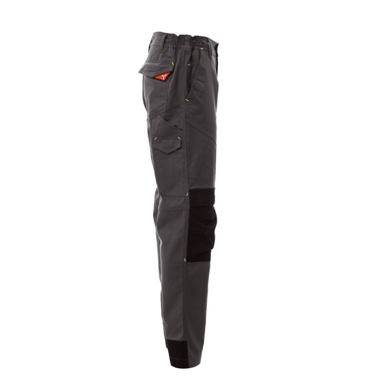 Pantalone da lavoro TAGLIA-S Multistagione Stretch Tecnici Uomo Payper Worker Tech Smoke/Nero Outlet