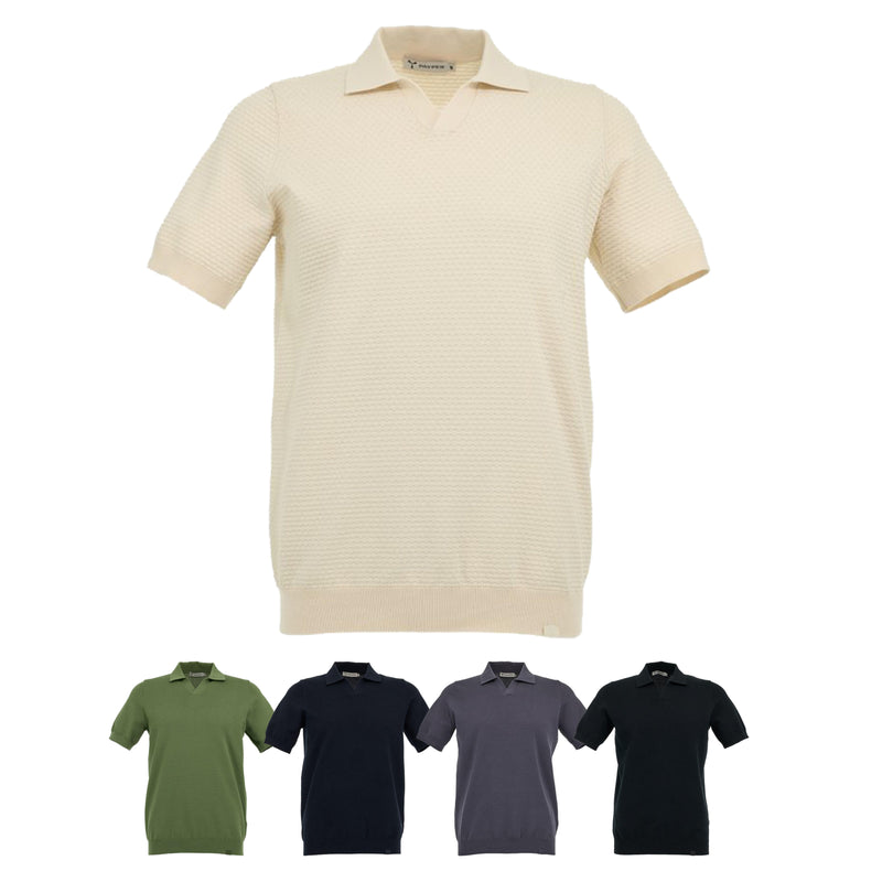 Carica immagine in Galleria Viewer, Polo in Maglia Jacquard con Scollo a V Payper Resort
