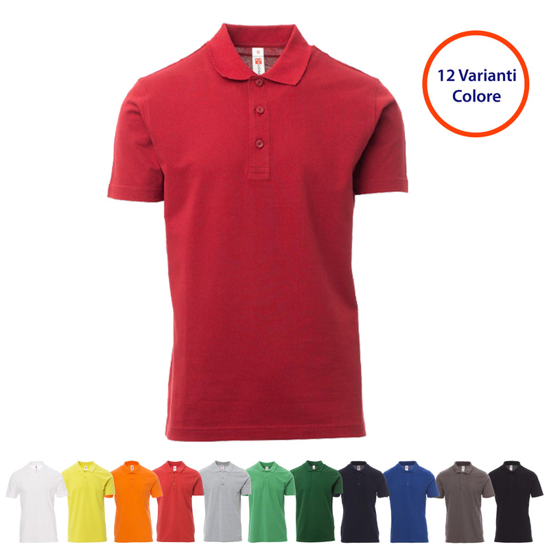 Carica immagine in Galleria Viewer, Polo Classica Personalizzabile Cotone Piquet Payper Rome
