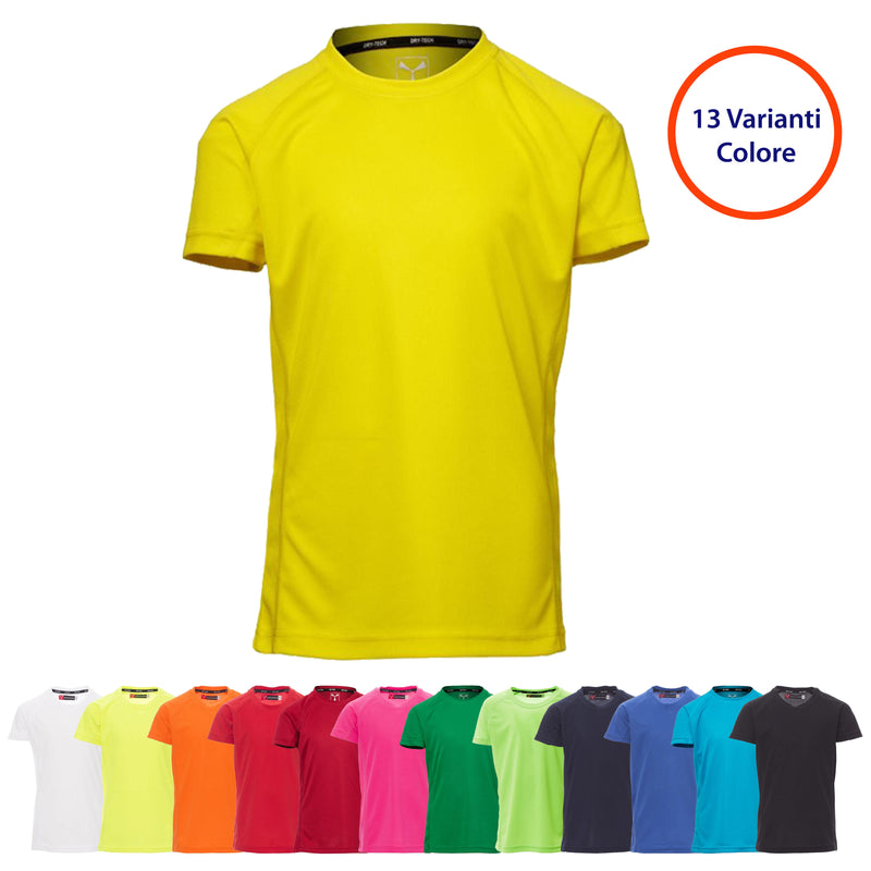 Carica immagine in Galleria Viewer, T-Shirt Tecnica Sportiva Bambino Payper Runner Kids
