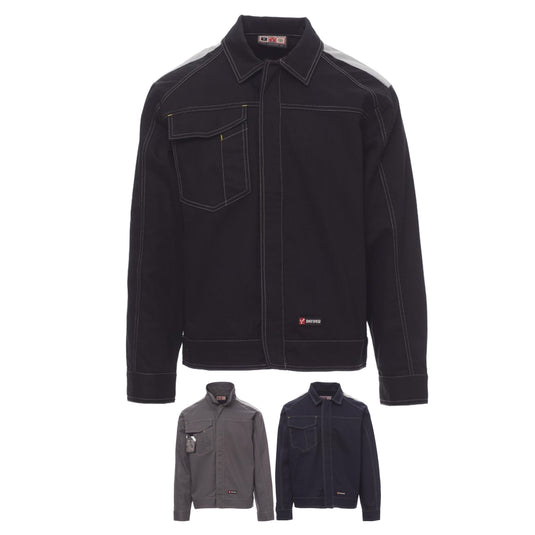 Giacca da Lavoro Cotone con Inserti Riflettenti Modello Jeans Uomo Personalizzabile Payper Safe