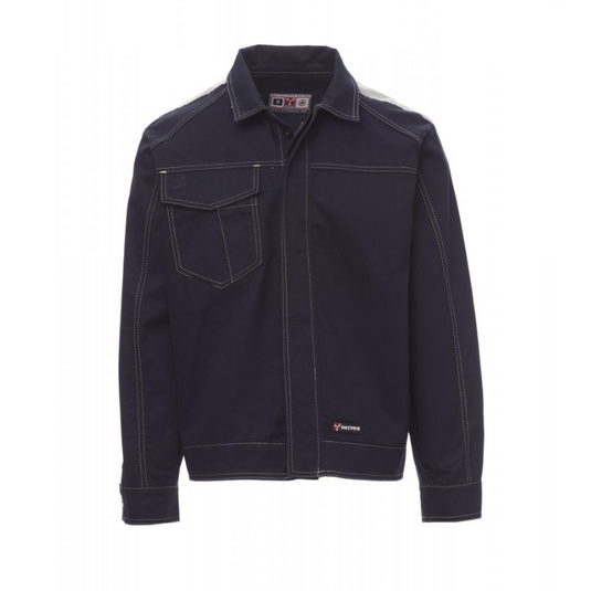 Giacca da Lavoro Cotone con Inserti Riflettenti Modello Jeans Uomo Personalizzabile Payper Safe