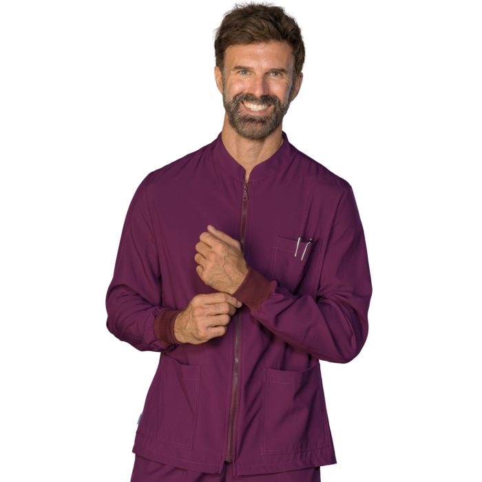 Carica immagine in Galleria Viewer, Casacca Unisex Samarcanda Manica Lunga con Polso in Maglia e Cerniera Isacco
