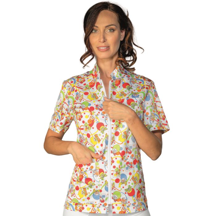 Carica immagine in Galleria Viewer, Casacca Unisex Samarcanda Mezza Manica con Cerniera Isacco
