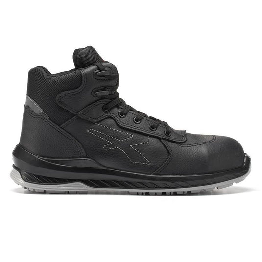 Scarpe antinfortunistiche alte S3S ESD pelle metal free U-Power Scuro