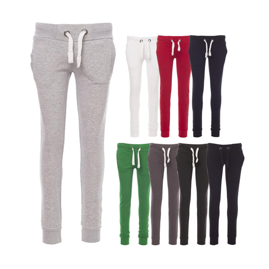Pantaloni in Felpa Donna con Tasche in Felpa Cotone Payper Seattle Lady