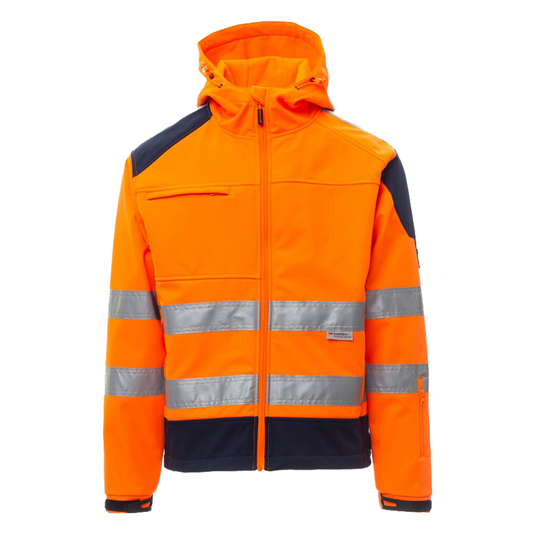 Giacca Alta Visibilità Softshell Bicolore Impermeabile Antivento Payper Shine 2.0