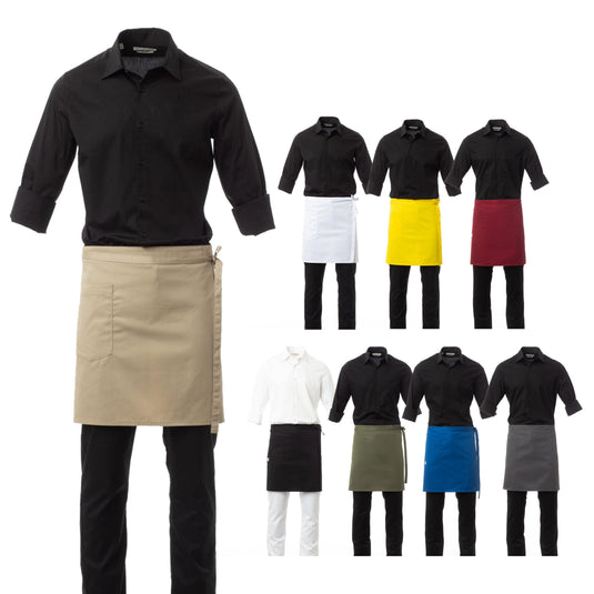 Grembiule unisex alla francese corto con tasca laterale Taglia Unica Personalizzabile Payper Shop