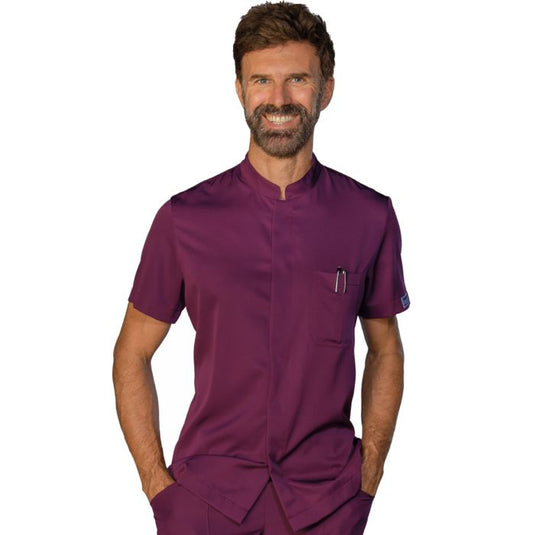 Casacca Sanitaria Unisex Silon Tecnostretch Collo Coreano Manica Corta Isacco