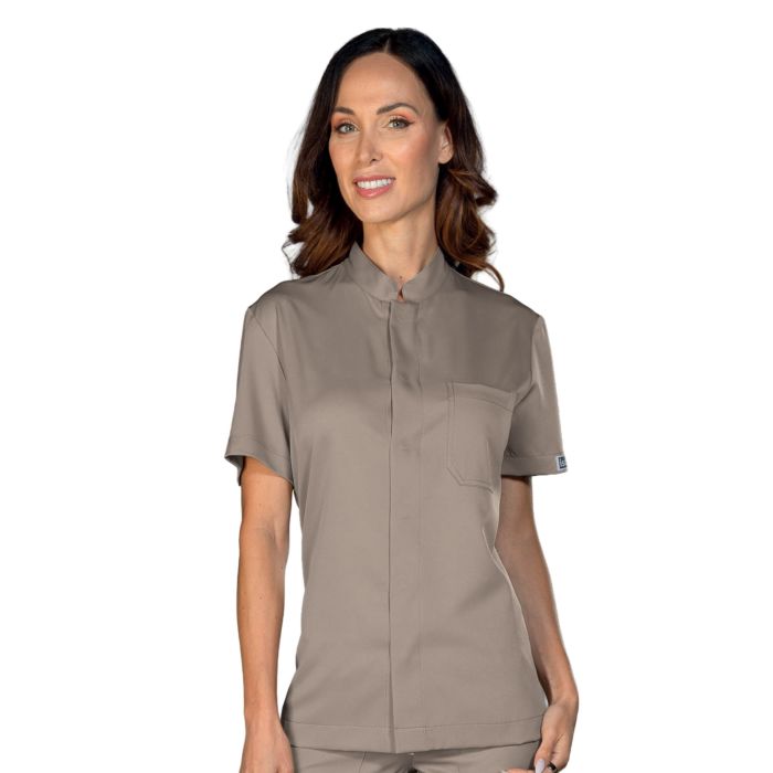 Carica immagine in Galleria Viewer, Casacca Sanitaria Unisex Silon Tecnostretch Collo Coreano Manica Corta Isacco
