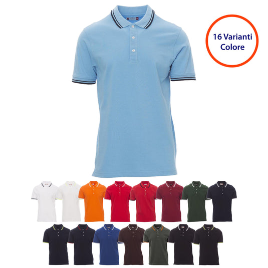 Polo Cotone Piquet con Profili a Contrasto Payper Skipper