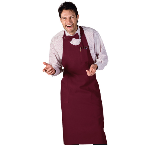 Grembiule Sommelier Unisex Isacco con Pettorina Regolabile e Tasche