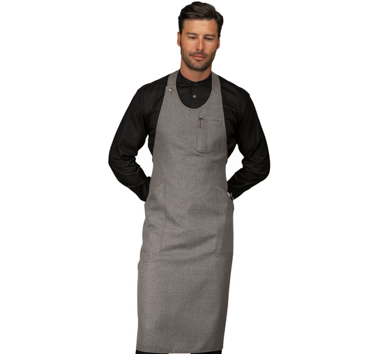 Grembiule Sommelier Unisex Isacco con Pettorina Regolabile e Tasche