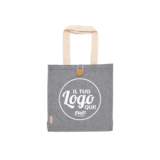 Vendita Multipla Shopper Stamina BARMER 1251 in Cotone Riciclato con Stampa Inclusa da 10 Pezzi