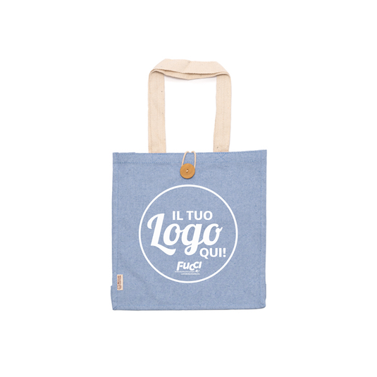 Vendita Multipla Shopper Stamina BARMER 1251 in Cotone Riciclato con Stampa Inclusa da 10 Pezzi
