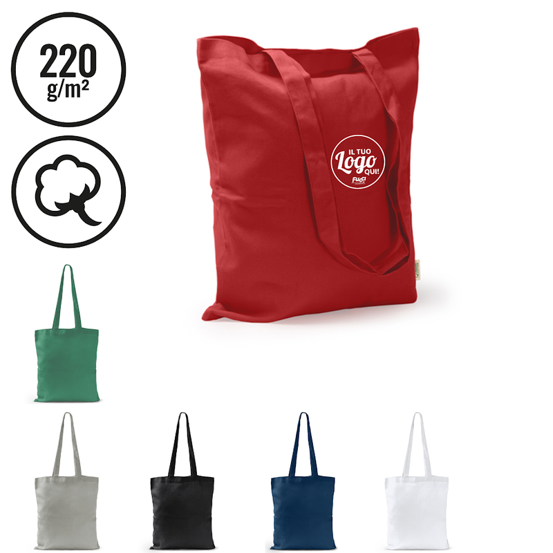 Carica immagine in Galleria Viewer, Vendita Multipla Shopper Stamina DORSI 1653 in Cotone Biologico con Stampa Inclusa da 10 Pezzi
