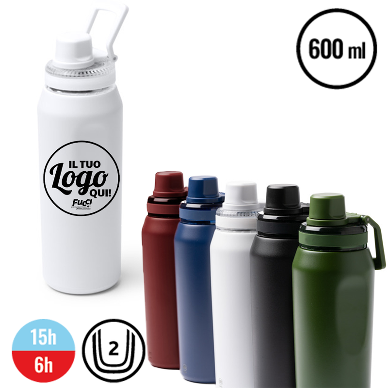 Carica immagine in Galleria Viewer, Vendita Multipla Borracce Termiche Stamina GERALD 2016 600 ml con Stampa Inclusa da 10 pezzi
