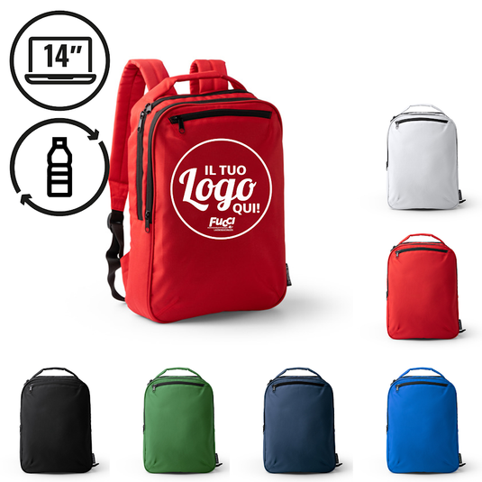 Zaino Porta PC Stamina GRAVEL 2133 8L in RPET Ripstop con stampa inclusa