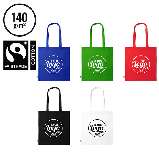 Vendita Multipla Shopper Stamina KIMEX 7195 in Cotone con Stampa Inclusa da 50 Pezzi