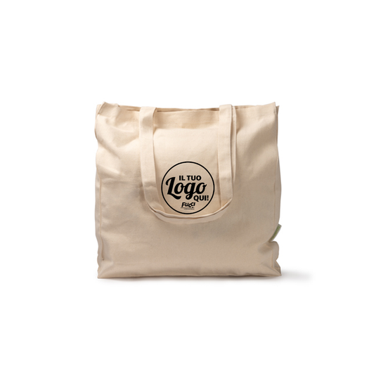 Vendita Multipla Shopper Stamina LOPIS 1651 in Cotone Biologico con Stampa Inclusa da 10 Pezzi