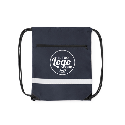 Vendita Multipla Sacca con Coulisse Stamina LUCIO 1990 con fascia riflettente e stampa inclusa