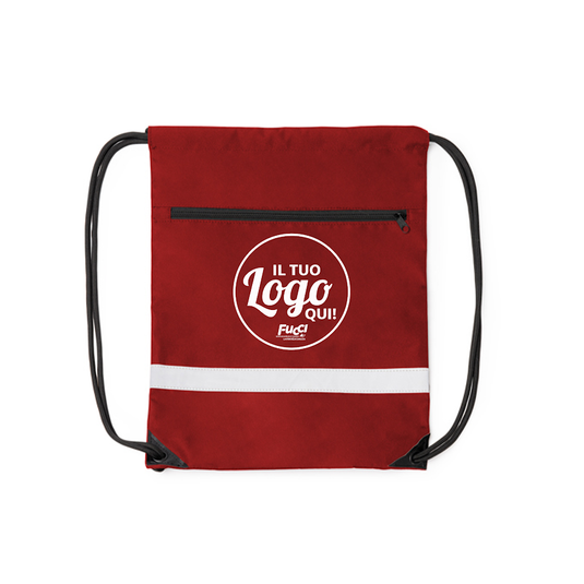 Vendita Multipla Sacca con Coulisse Stamina LUCIO 1990 con fascia riflettente e stampa inclusa