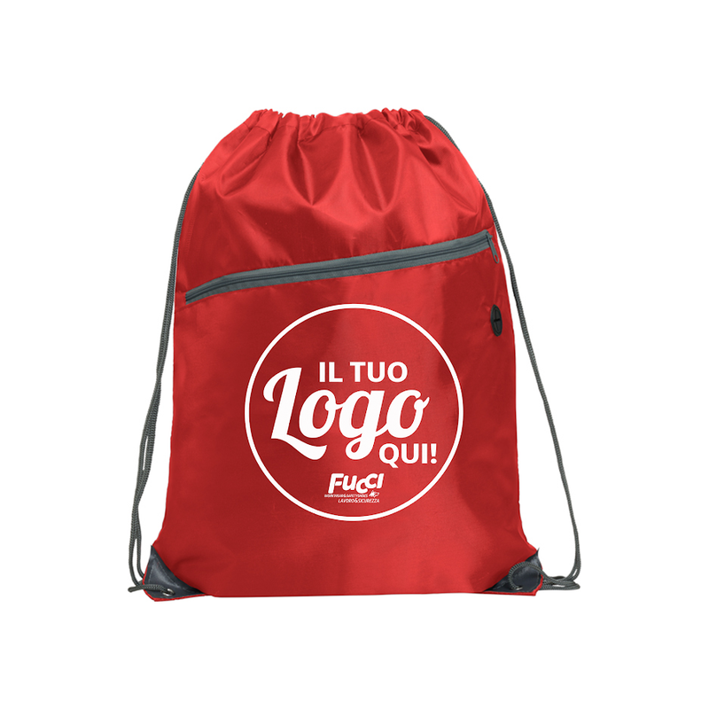 Carica immagine in Galleria Viewer, Vendita Multipla Sacca con Coulisse Stamina NINFA 7152 con tasca frontale e stampa inclusa
