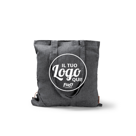 Vendita Multipla Shopper Pieghevole Stamina PLIKA 1652 in Cotone Riciclato con Stampa Inclusa da 10 Pezzi