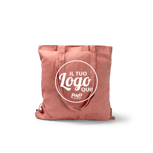Vendita Multipla Shopper Pieghevole Stamina PLIKA 1652 in Cotone Riciclato con Stampa Inclusa da 10 Pezzi
