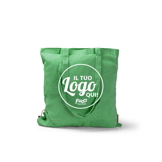 Vendita Multipla Shopper Pieghevole Stamina PLIKA 1652 in Cotone Riciclato con Stampa Inclusa da 10 Pezzi