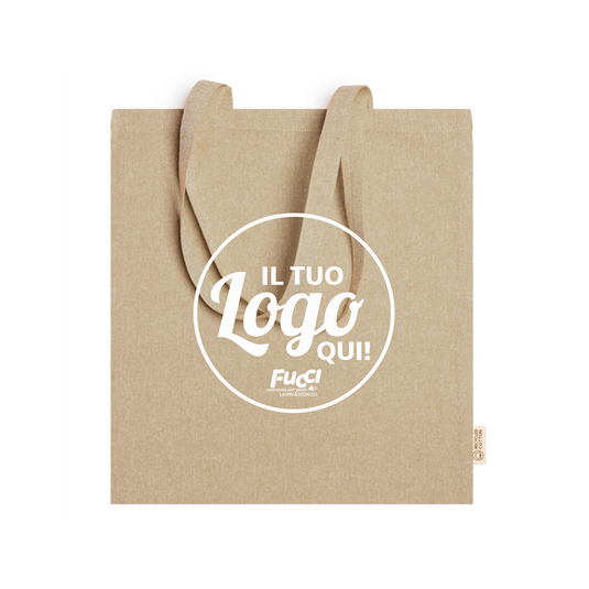 Vendita Multipla Shopper Stamina RIVOLI 7162 in Cotone Riciclato con Stampa Inclusa da 50 Pezzi